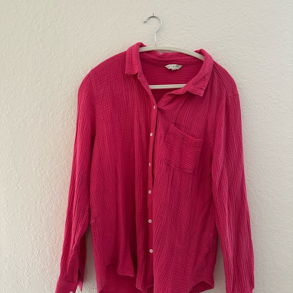 Lucky Brand Pink Button-down Shirt
